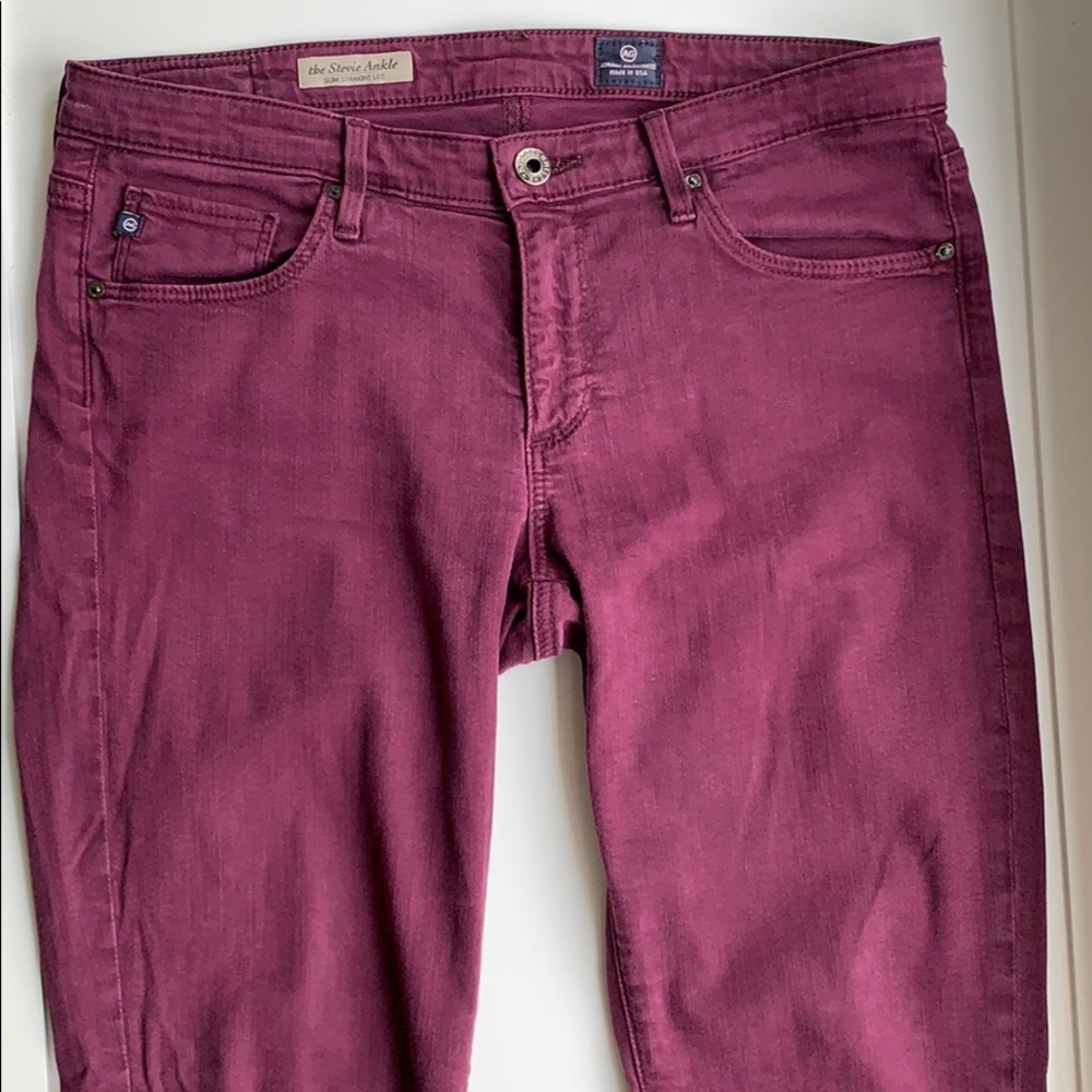 AG | Anthro Exclusive Stevie Ankle Jeans in Purple
